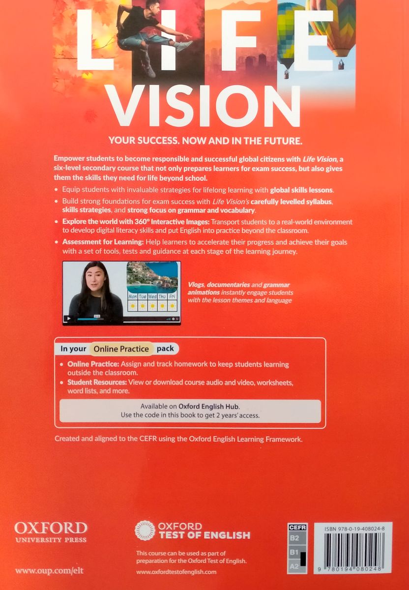 Life Vision  Pre-Intermediate Student Book with Online Practice