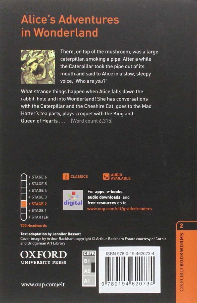 Oxford Bookworms Library 2 Alice's Adventures in Wonderland with Audio Download (access card inside)