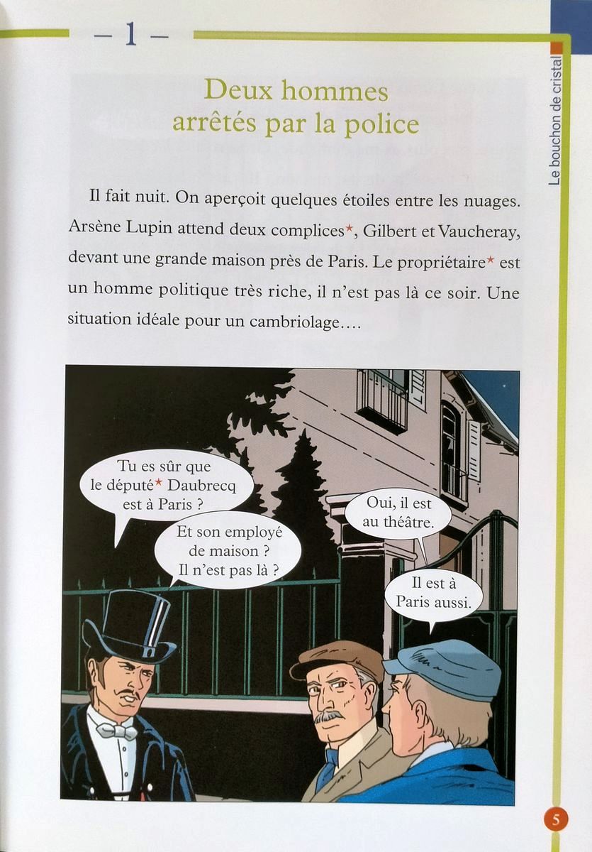 Lecture En Francais Facile 1 Arsene Lupin Le Bouchon de Cristal