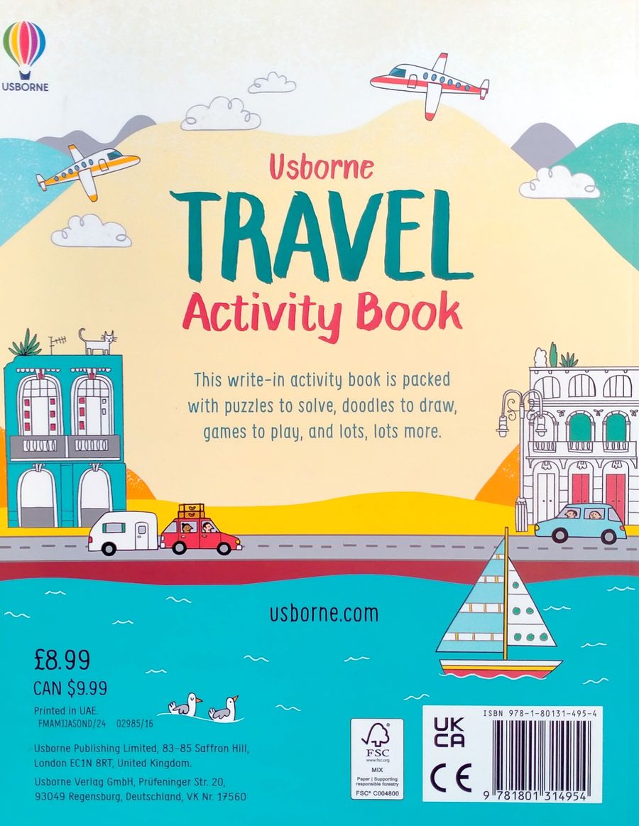 Usborne Travel Activity Book