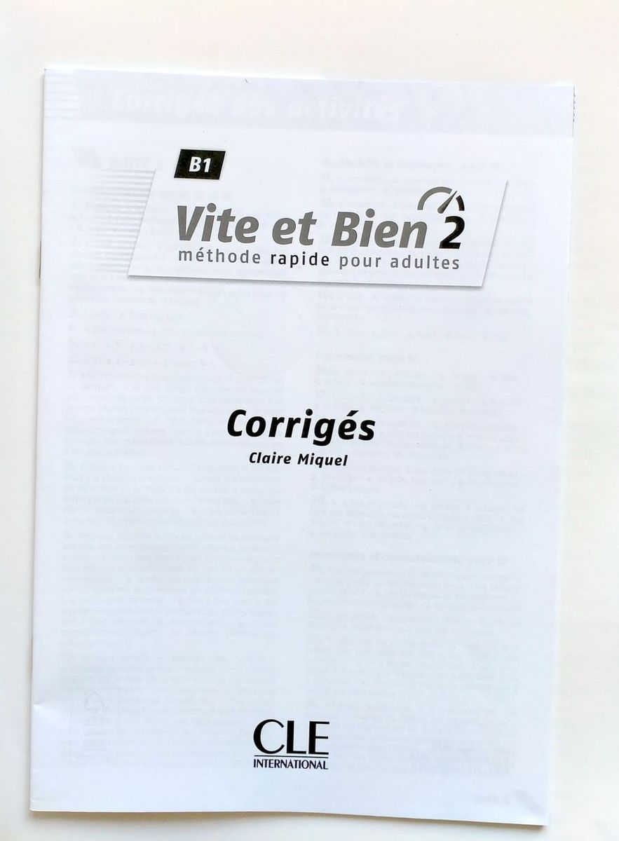 Vite et bien 2eme edition 2 B1 Livre + CD audio + corriges