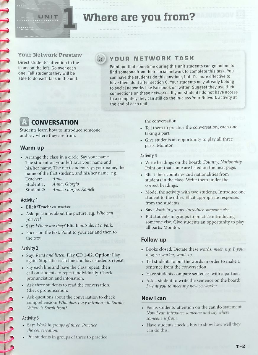 Network 1 Teacher's Book