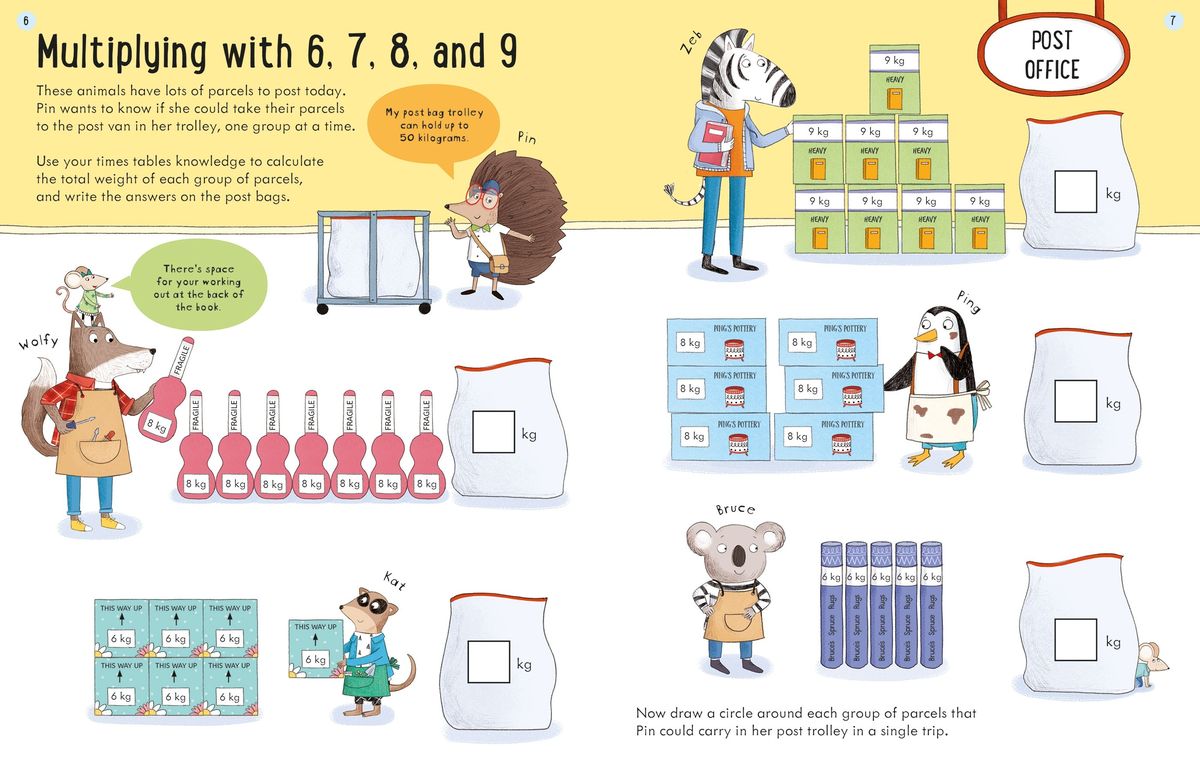 Usborne Workbooks Multiplying Age 7-8