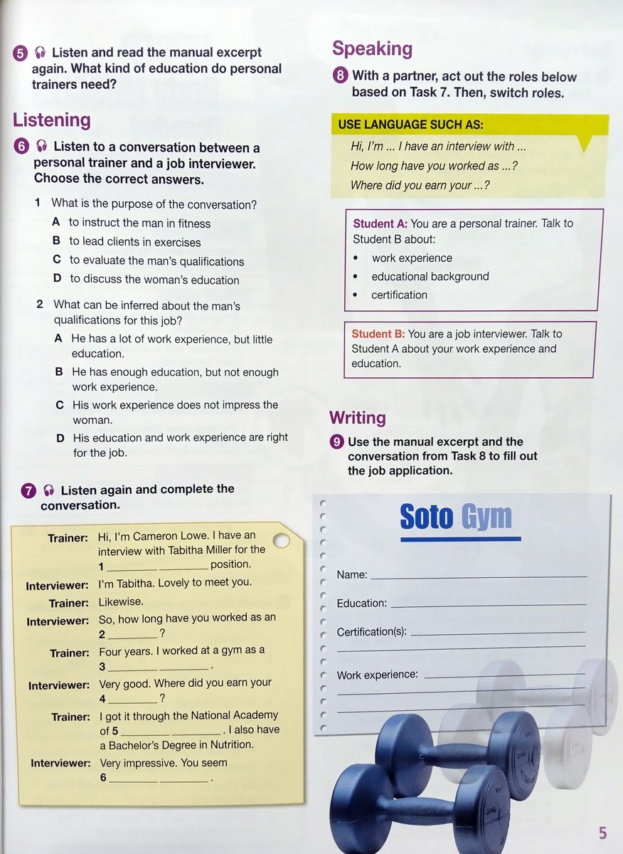 Career Paths Fitness Training Teacher's Guide, Student's Book with Digibook and Online Audio