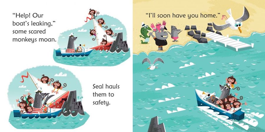 Usborne Phonics Readers Seal at the Wheel