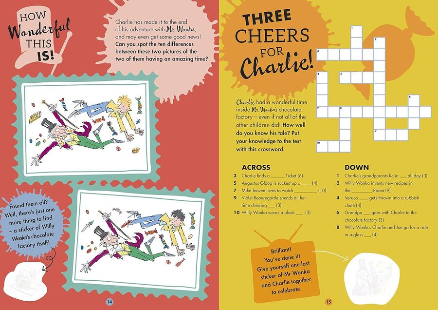 Roald Dahl's Charlie and the Chocolate Factory Whipple-Scrumptious Sticker Activity Book