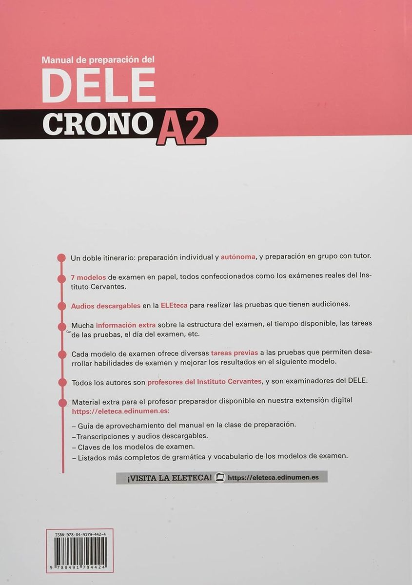 Crono A2 Libro + Cuaderno de claves + Extension digital