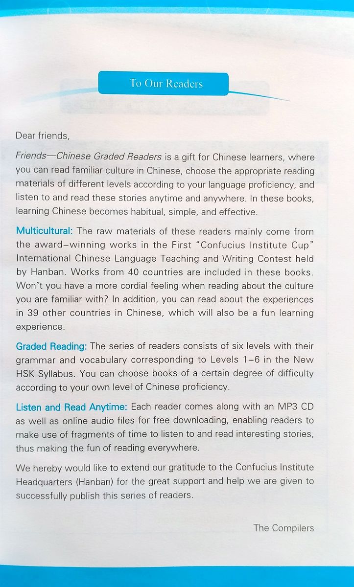 Chinese Graded Readers Friends 5 The Knack of Learning Chinese + audio