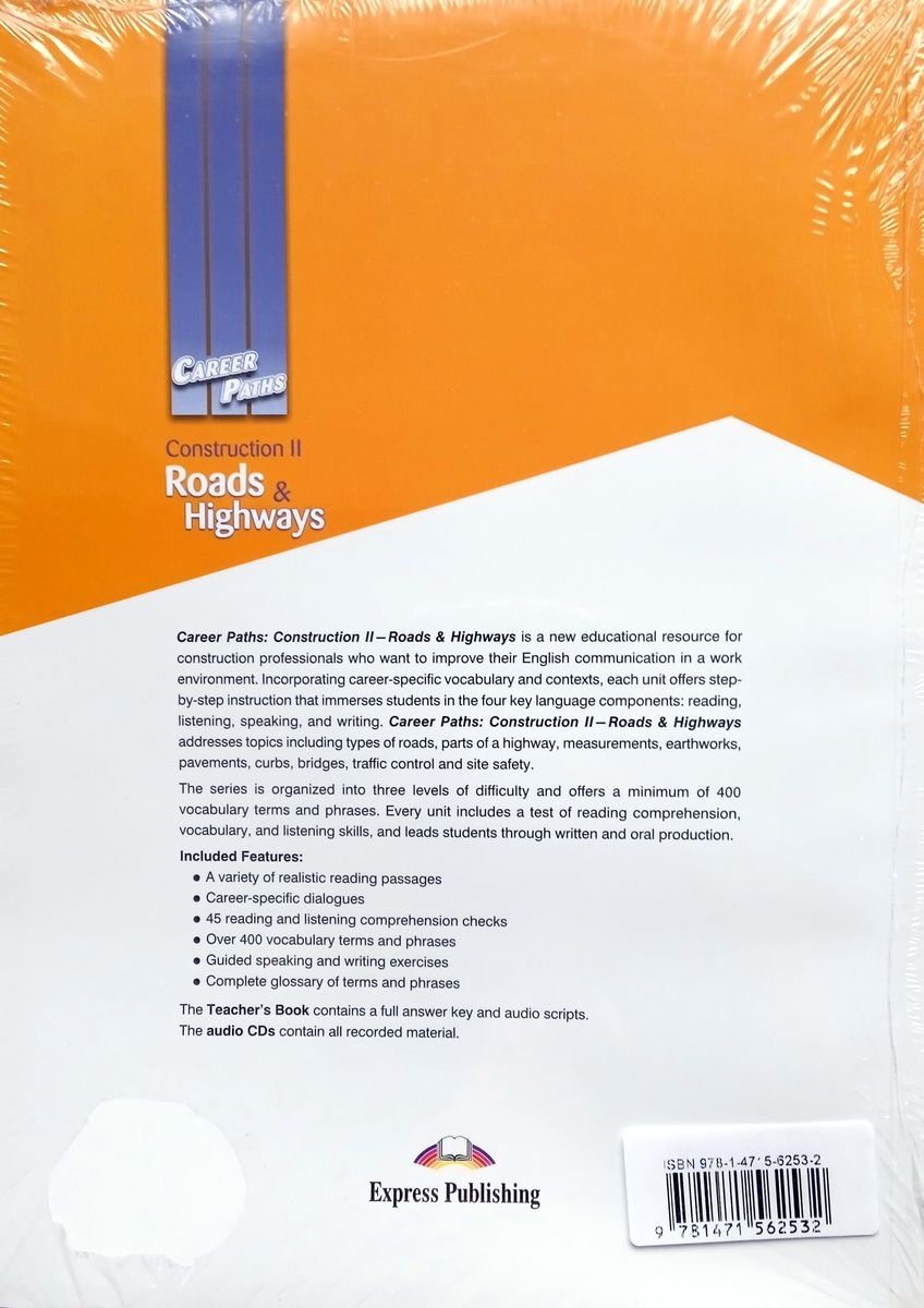 Career Paths Construction 2 Roads and Highways Teacher's Book, Student's Book with Digibook and Online Audio