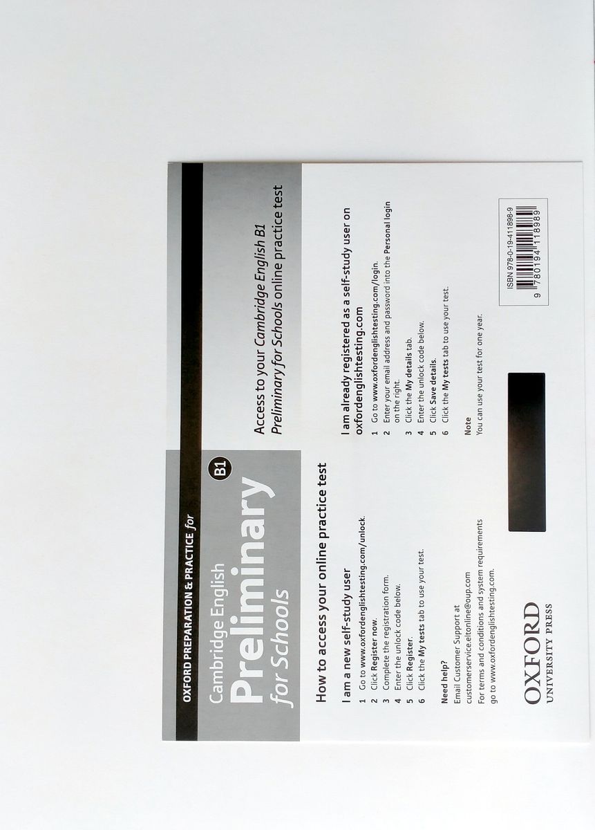 Oxford Preparation and Practice for Cambridge English B1 Preliminary for Schools Exam Trainer with Key