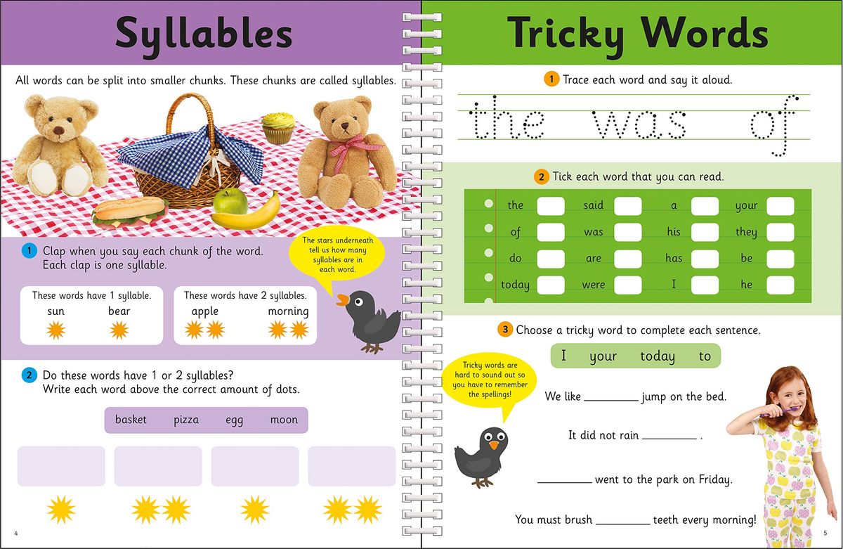 Reading and Rhyme Wipe-Clean Workbook