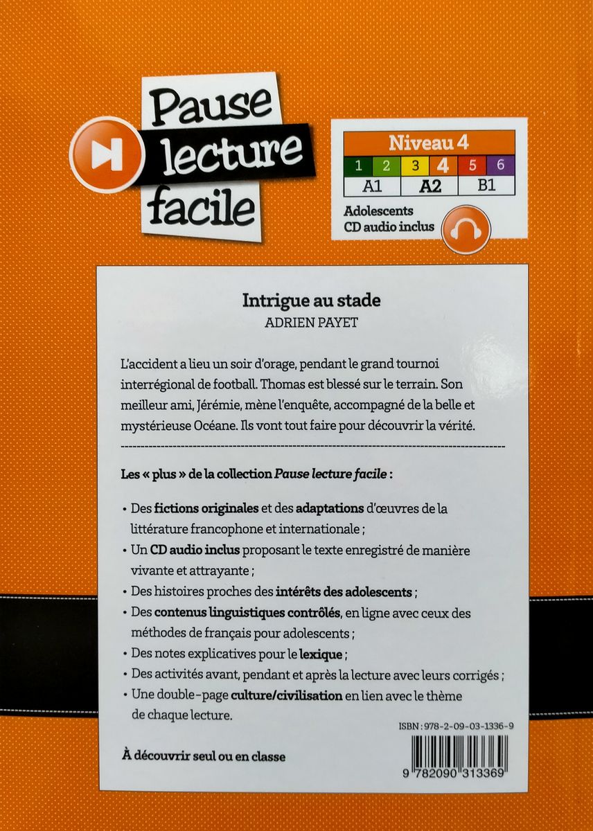 Pause Lecture Facile 4 Intrigue au Stade + CD