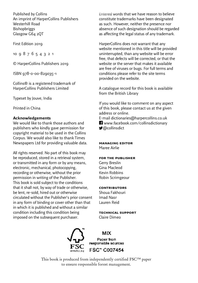 Collins Arabic Visual Dictionary