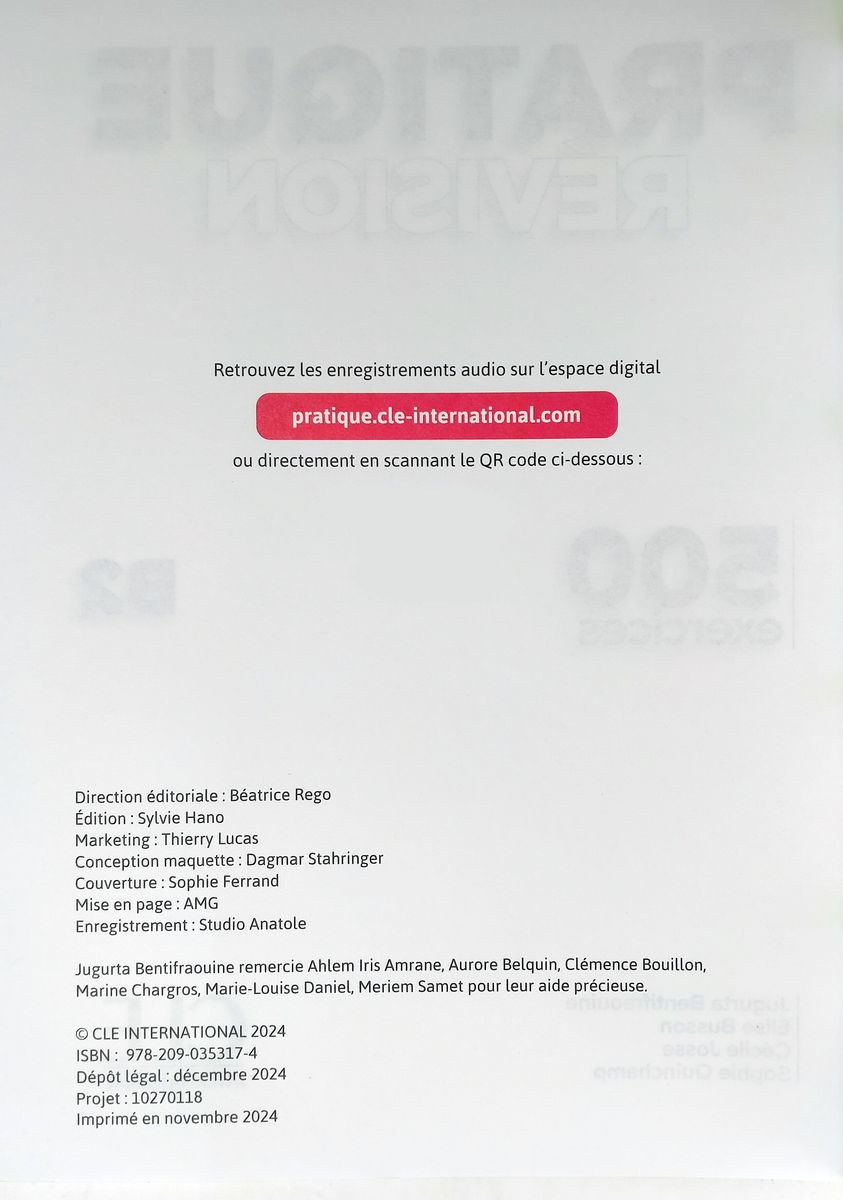Pratique Revision B2 Livre + Corriges + Audio telechargeable