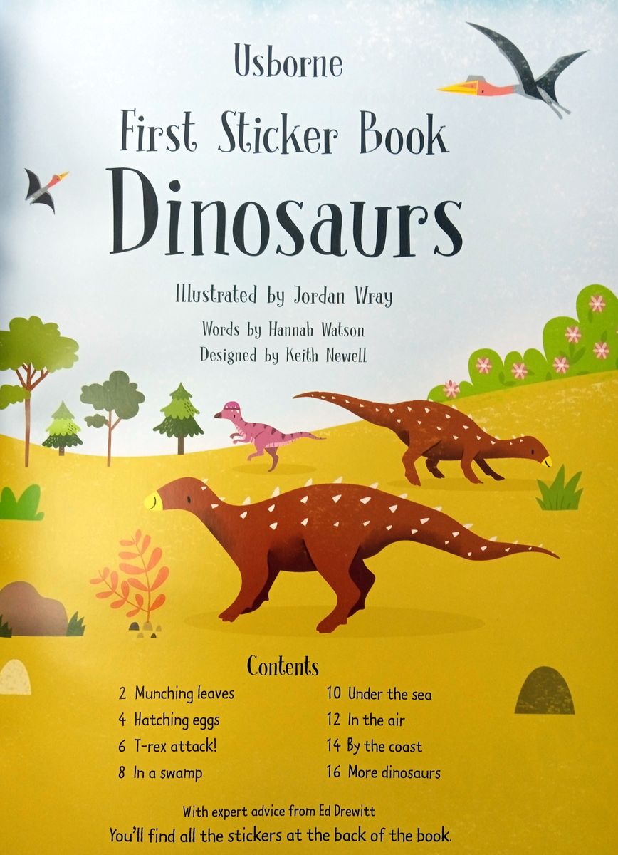 First Sticker Book Dinosaurs