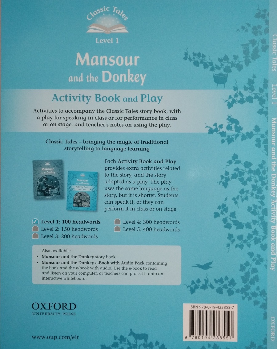 Classic Tales Level 1 Mansour and the Donkey Activity Book and Play
