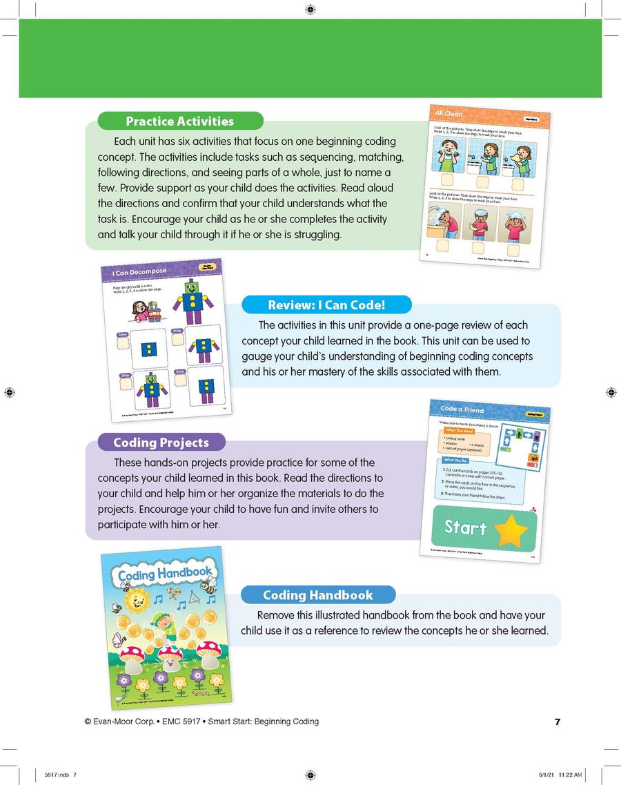 Smart Start Beginning Coding Stories and Activities Grade PreK