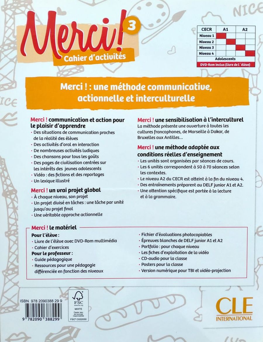 Merci! 3 Cahier d'activites