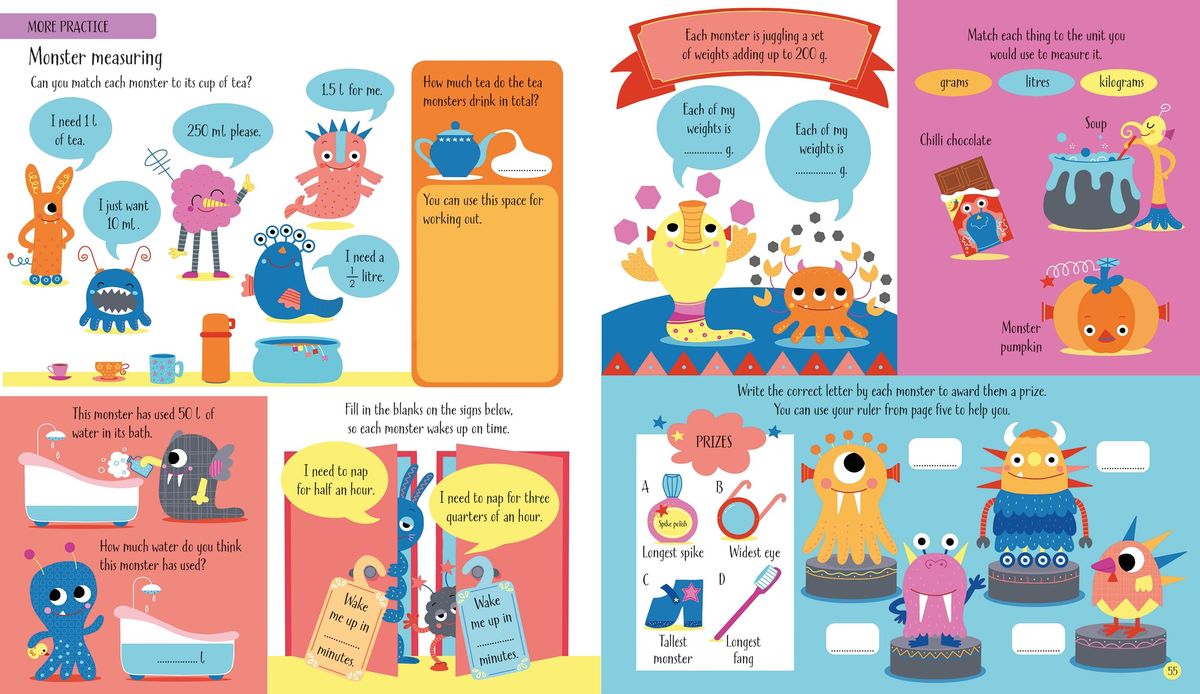 Usborne Measuring Things Activity Book