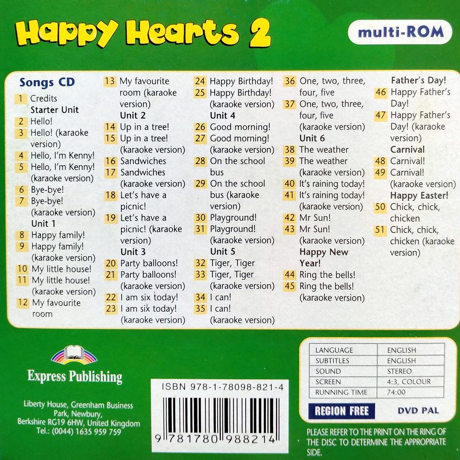 Happy Hearts 2 Pupil's Book with Stickers, Press Outs & Multi-ROM