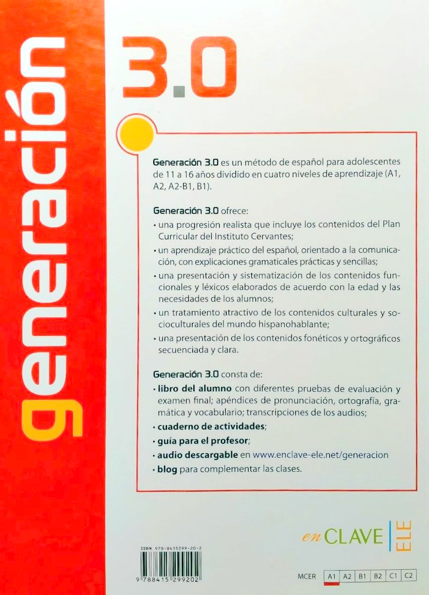 Generacion 3.0 A1 Libro del Alumno + Audio Descargable