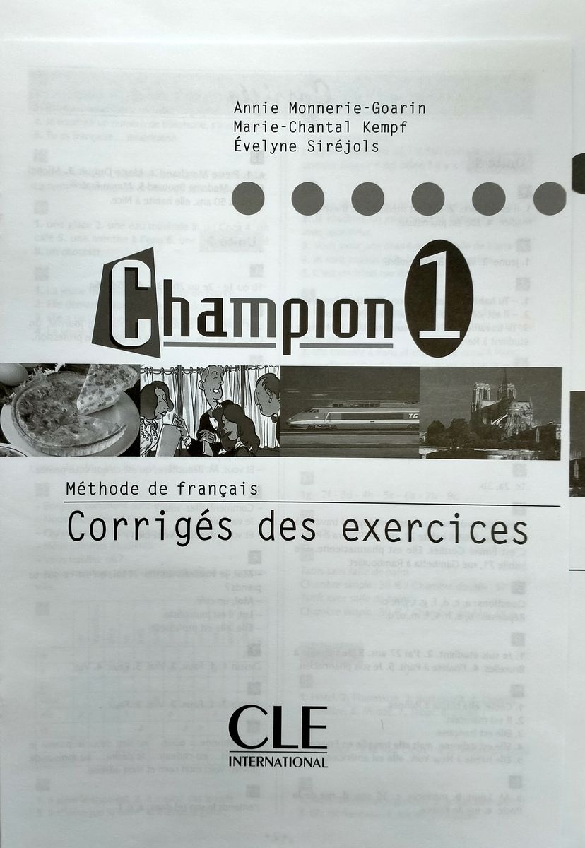 Champion 1 nouvelle edition Cahier d'exercices
