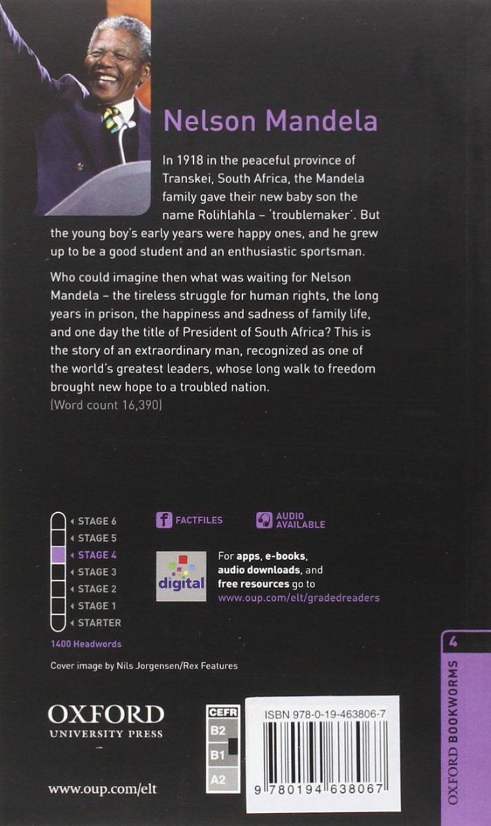 Oxford Bookworms Factfiles 4 Nelson Mandela with Audio Download (access card inside)
