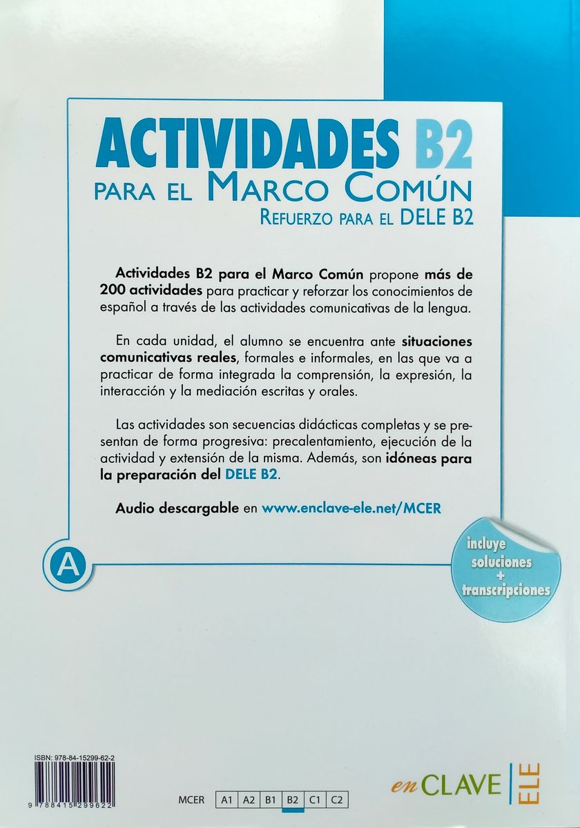 Actividades para el Marco Сomun B2 + Audio Descargable