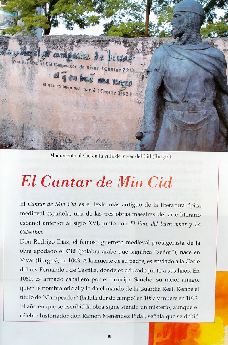Leer y Aprender A2 Cantar de Mio Cid + audio