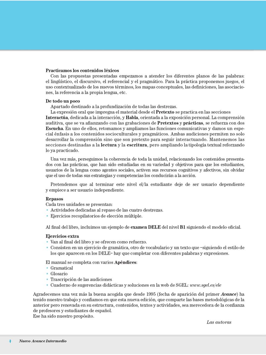 Nuevo Avance Intermedio Libro del alumno + CD