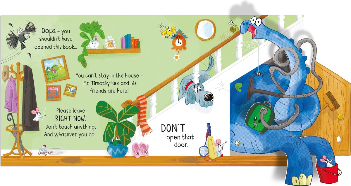 Usborne Peculiar Pop-Ups Who Let The Dinosaurs Out
