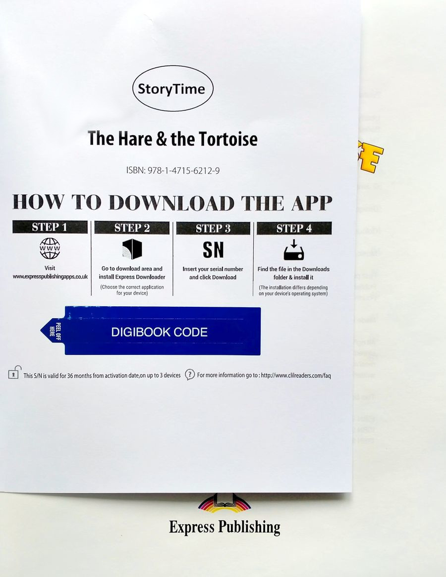 Storytime 1 Aesop's The Hare and The Tortoise with Application