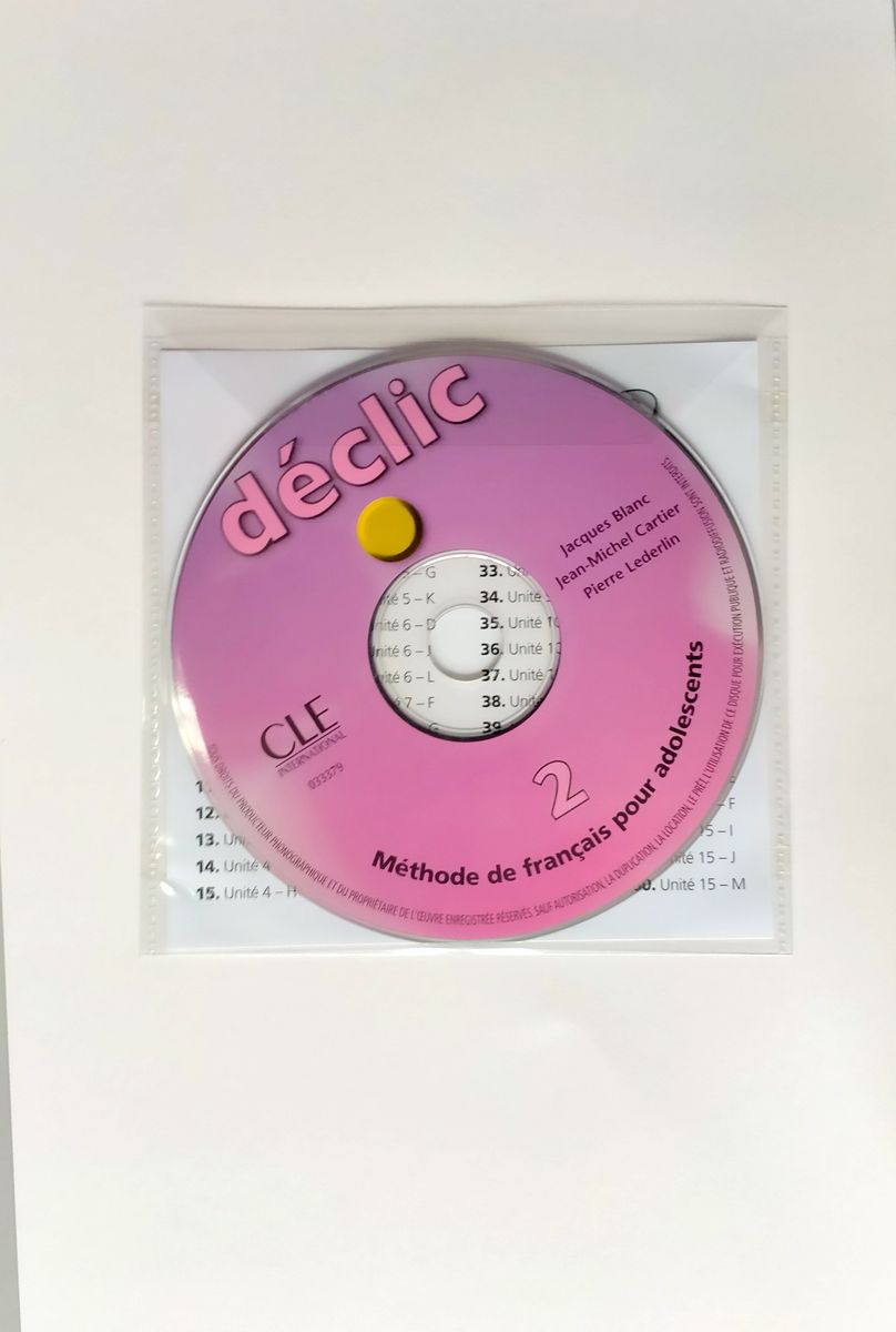 Declic 2 Cahier d'exercices + CD Audio