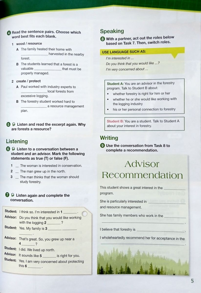 Career Paths Natural Resources I Forestry Teacher's Book, Student's Book with Digibook and Online Audio