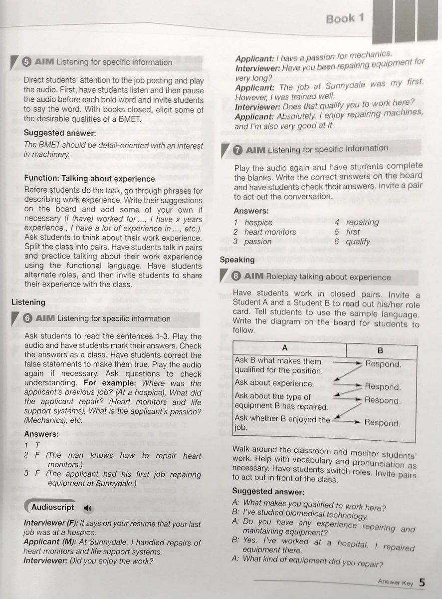 Career Paths Medical Equipment Repair Teacher's Guide