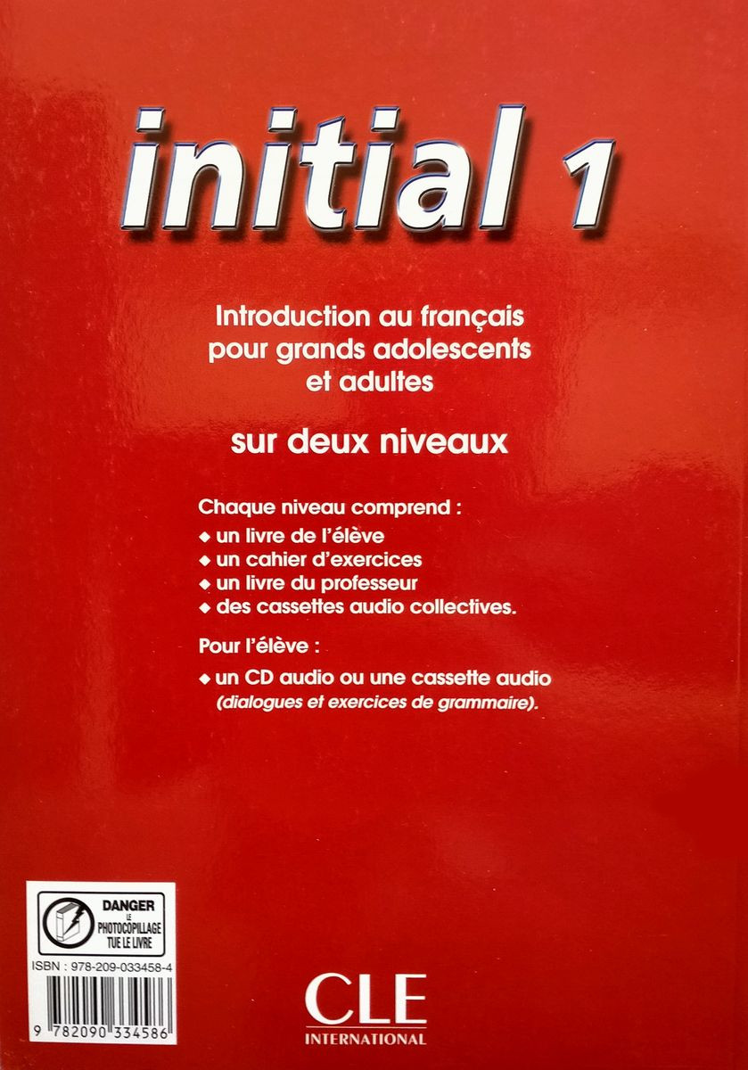 Initial 1 Livre de l'eleve