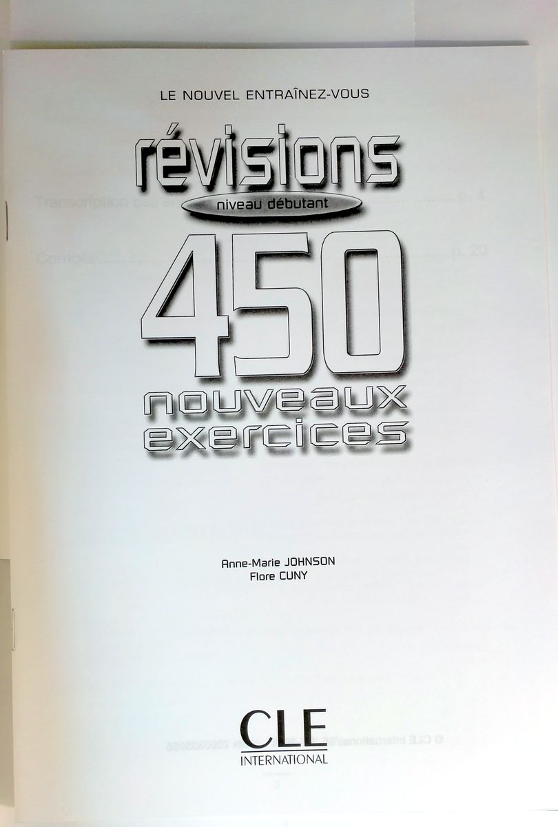 450 Revisions Debutant Nouveaux Exercices + Corriges + CD