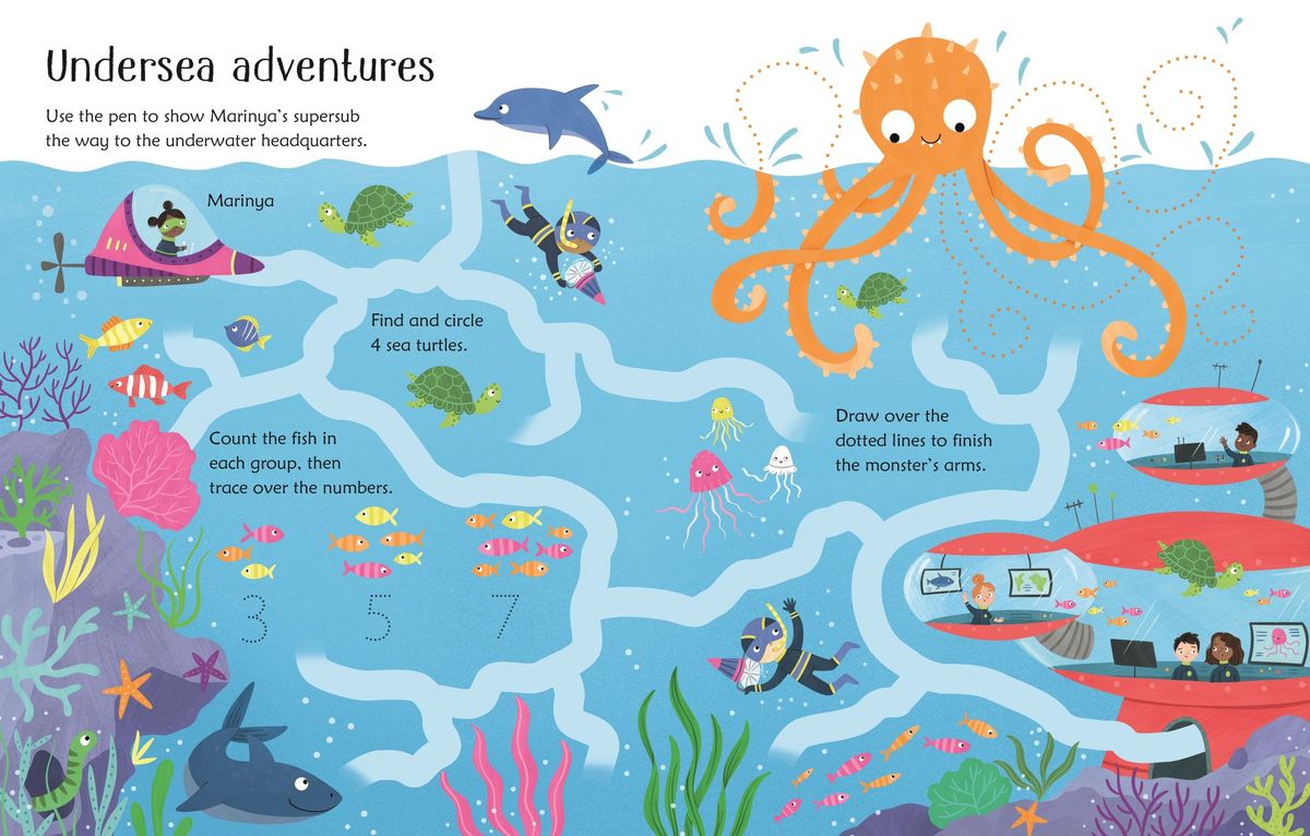 Usborne Wipe-Clean Superhero Activities