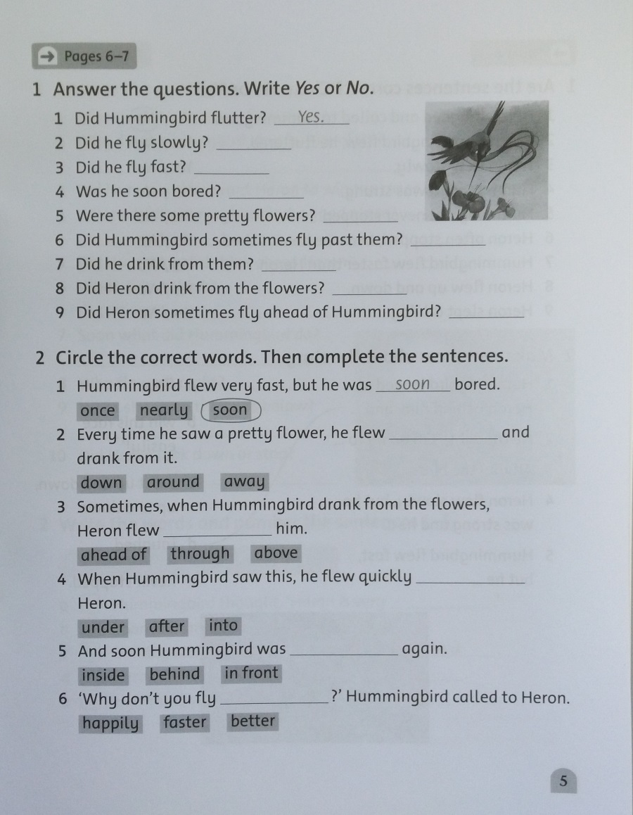 Classic Tales Level 3 The Heron and Hummingbird Activity Book and Play