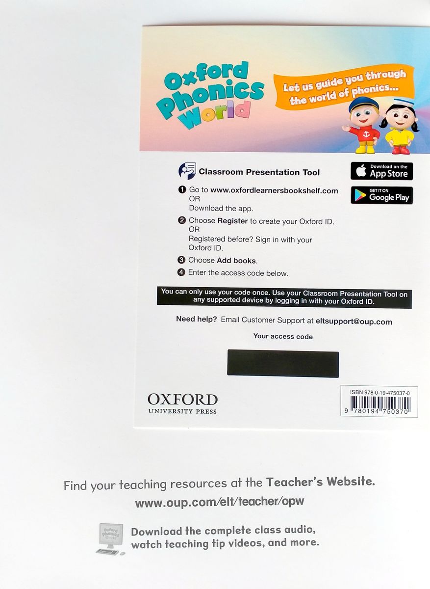 Oxford Phonics World 1 Teacher's Book with Classroom Presentation Tool