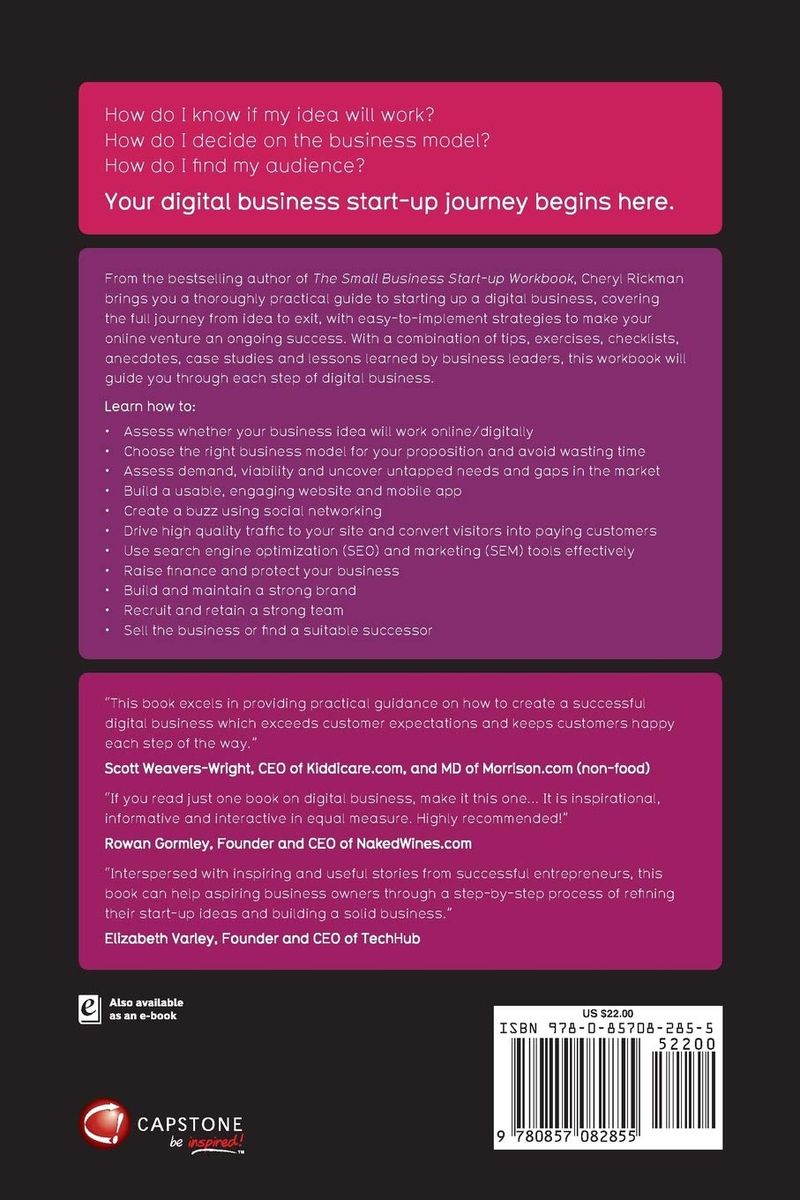 The Digital Business Start-Up Workbook: The Ultimate Step-by-Step Guide to Succeeding Online from Start-up to Exit