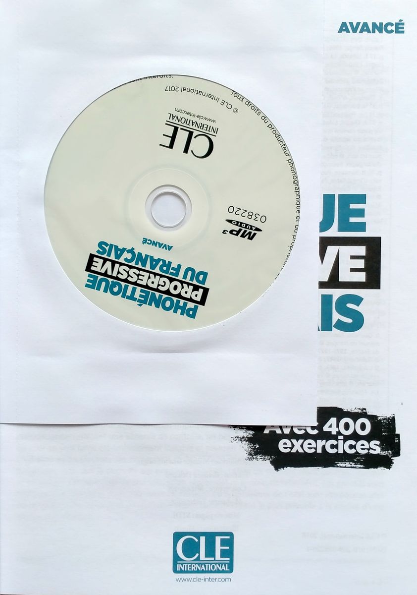 Phonetique Progressive du Francais Avance B2-C1 Livre + CD