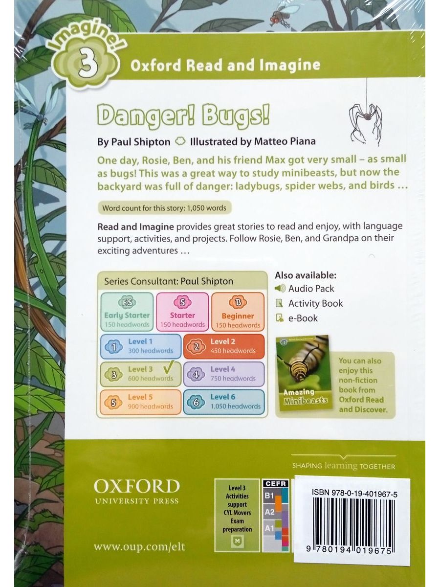 Oxford Read and Imagine 3 Danger! Bugs! with Audio Download (access card inside)