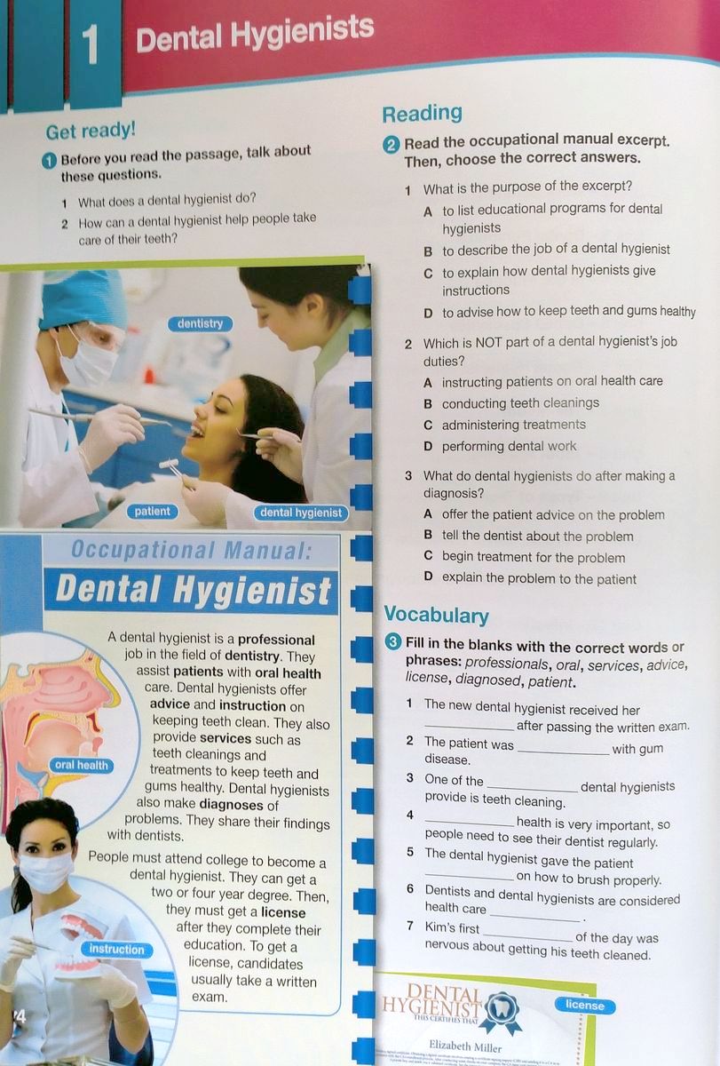 Career Paths Dental Hygienist Teacher's Guide, Student's Book with Digibook and Online Audio