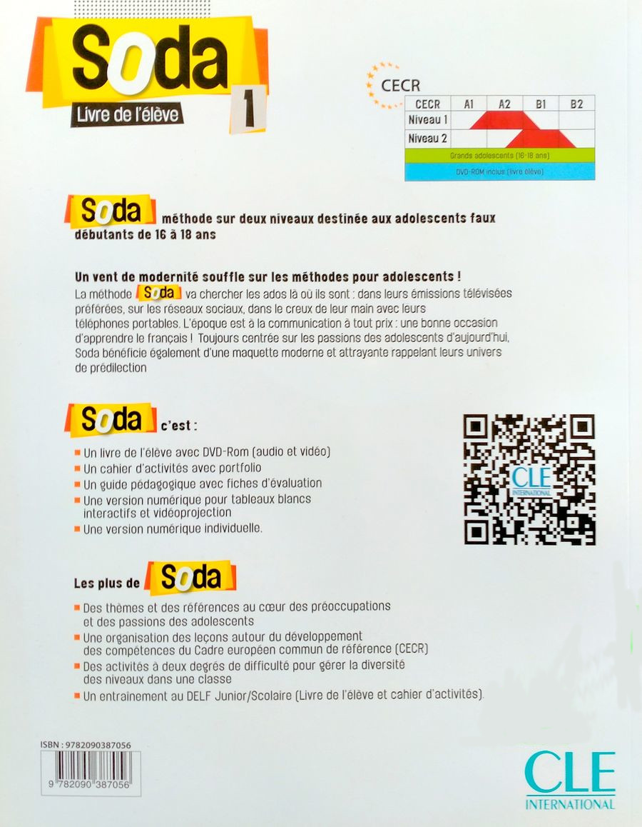 Soda 1 Livre de l'eleve + DVD-ROM
