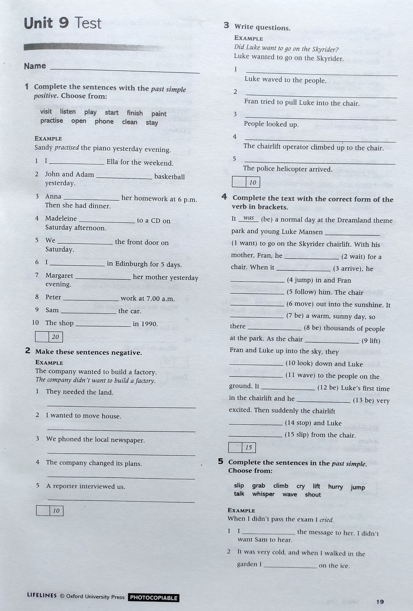 Lifelines  Elementary Tests