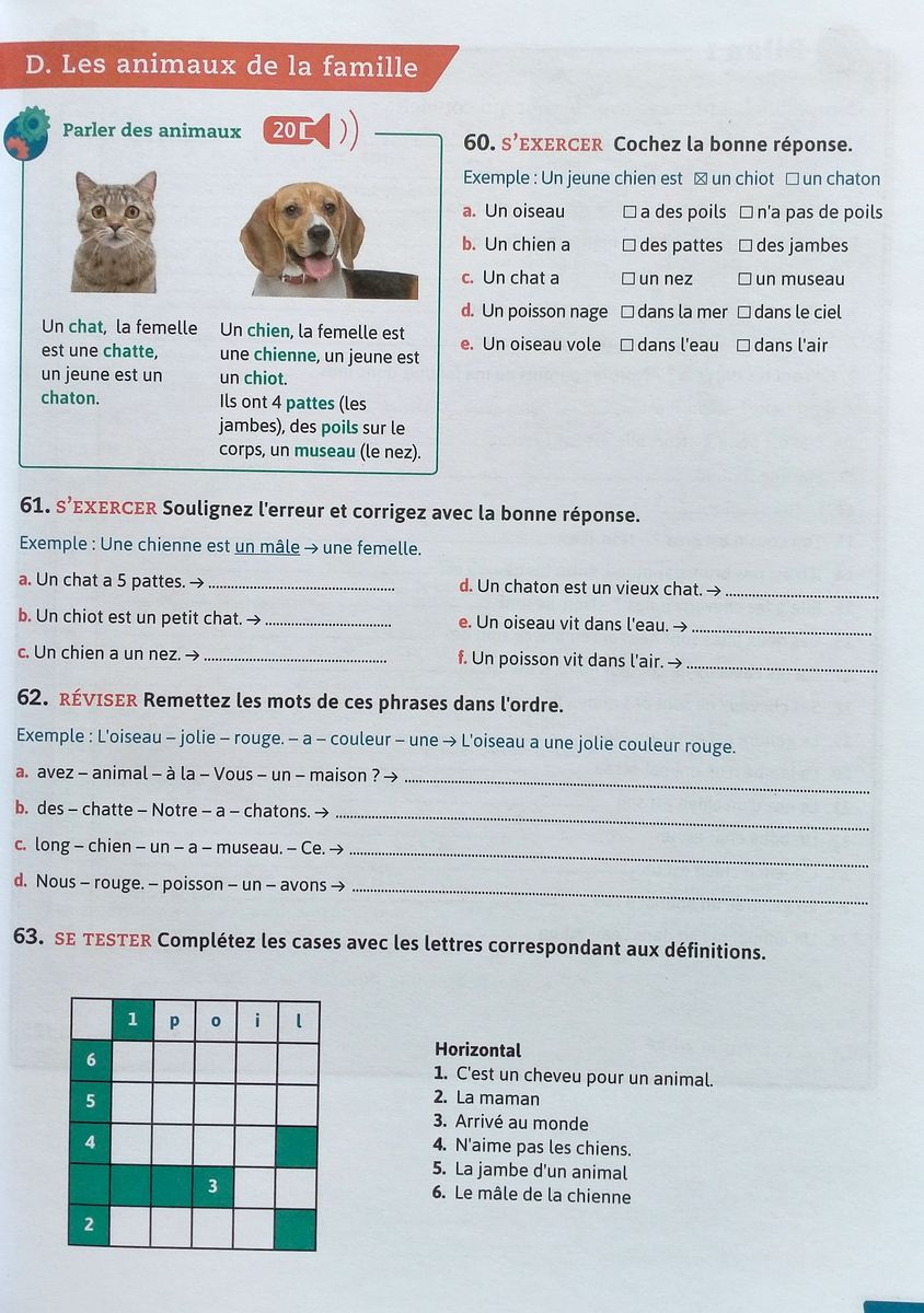 Pratique Vocabulaire A1-A2 650 Exercices Livre + Corriges + Audio en ligne