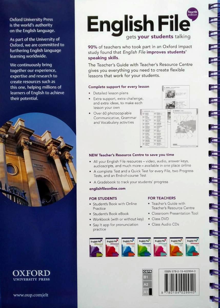 English  File (4th edition) Beginner Teacher's Guide with Teacher's Resource Centre