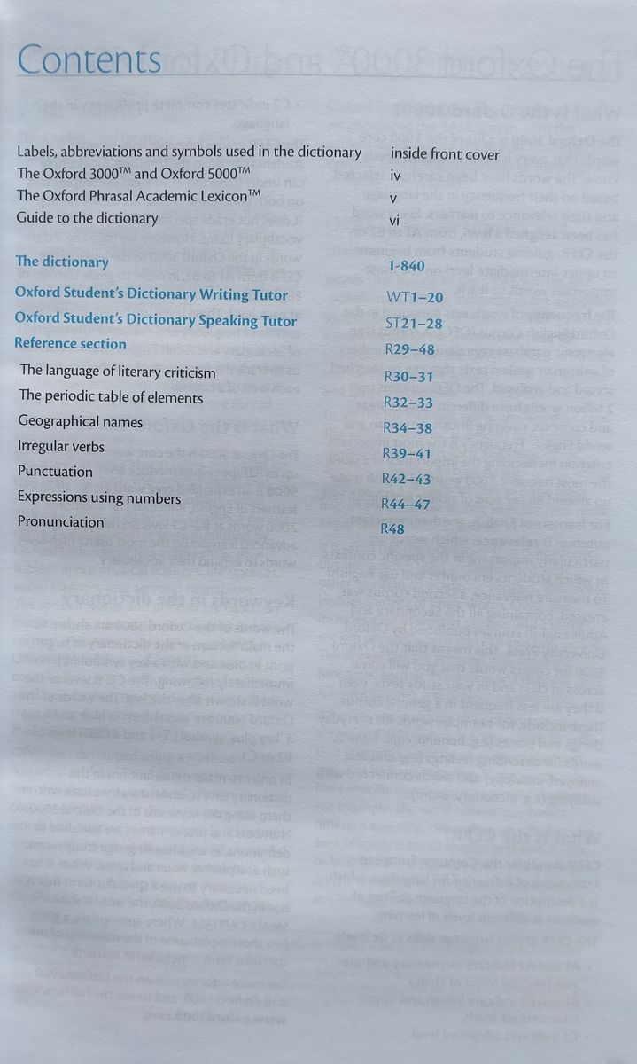 Oxford Student's Dictionary Paperback