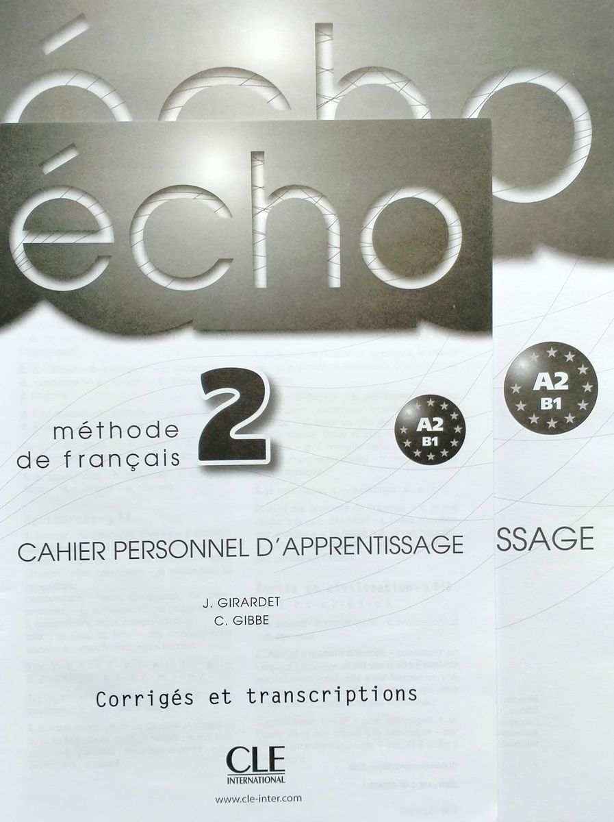 Echo 2 Cahier d'exercices + CD audio